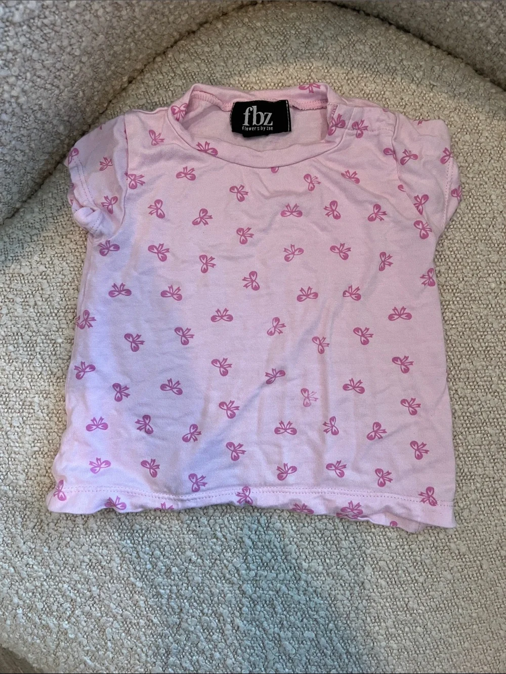 Flowers by Zoe Light Pink Bow Pajama Set 12 months